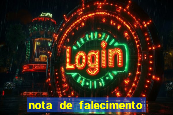 nota de falecimento a tribuna santos hoje